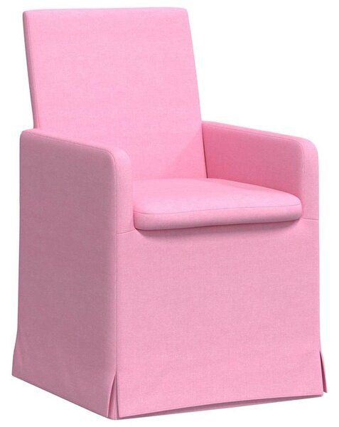 VidaXL Étkező Székek 2 pcs Rózsaszín 57 x 67 x 95 cm szövet