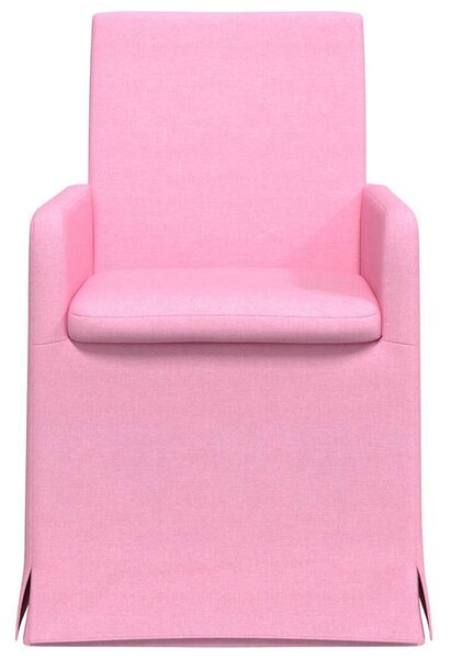VidaXL Étkező Székek 2 pcs Rózsaszín 57 x 67 x 95 cm szövet