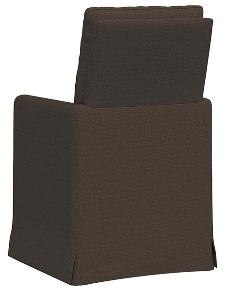 VidaXL Étkező Székek 2 pcs Sötétszürke 57 x 67 x 98 cm Vászon