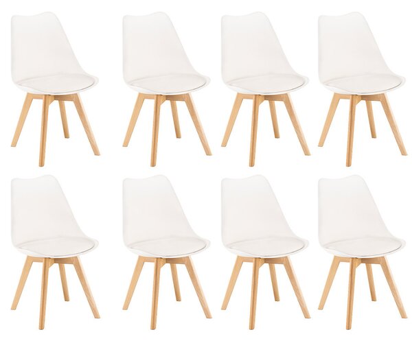 Silla étkezőszék 8 db fehér színben