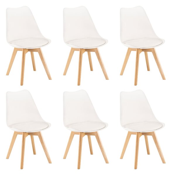 Silla étkezőszék 6 db fehér színben