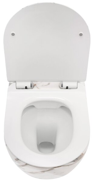 Rea, WC csésze öblítőkör nélkül Rea Carlos Slim Lava Shiny, REA-C0536