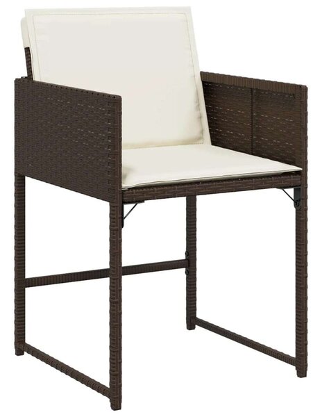 VidaXL Polyrattan Kerti Étkezőgarnitúra - 5 részes