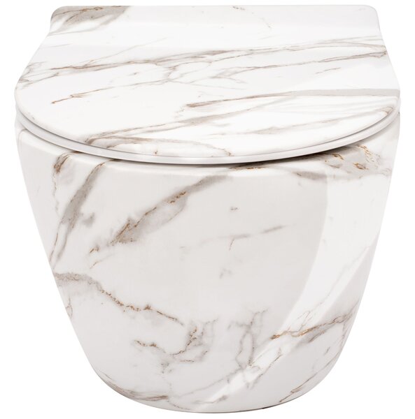 Rea, WC csésze öblítőkör nélkül Rea Carlos Slim Lava Shiny, REA-C0536