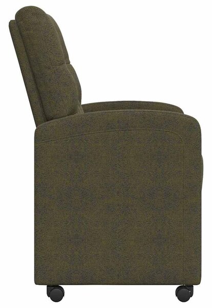 VidaXL Kerekes Étkező Székek 2 pcs Katonai zöld 58 x 67 x 97 cm