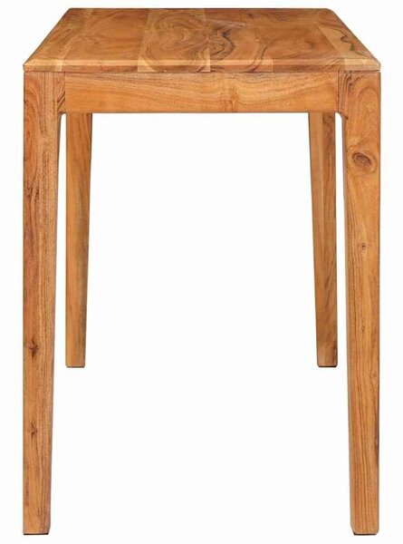 VidaXL Étkezőasztal Barna 110 x 55 x 76 cm Tömör Akácfa
