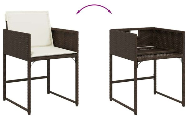 VidaXL Kerti Étkezőgarnitúra - Polyrattan - 17 részes