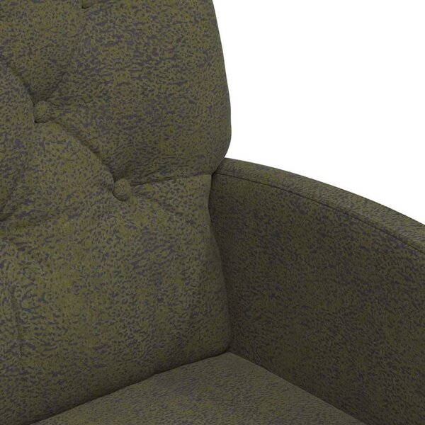 VidaXL Kerekes Étkező Székek 2 pcs Katonai zöld 58 x 67 x 97 cm
