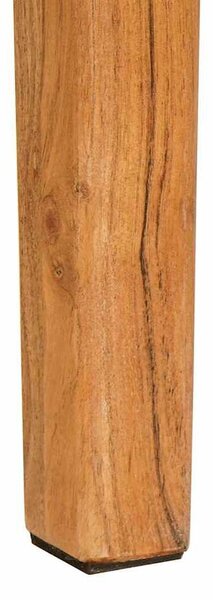 VidaXL Étkezőasztal Barna 110 x 55 x 76 cm Tömör Akácfa