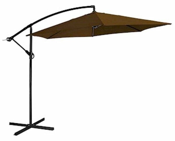Napernyő kert/terasz, Jumi, banáncsukló, barna, 300 cm