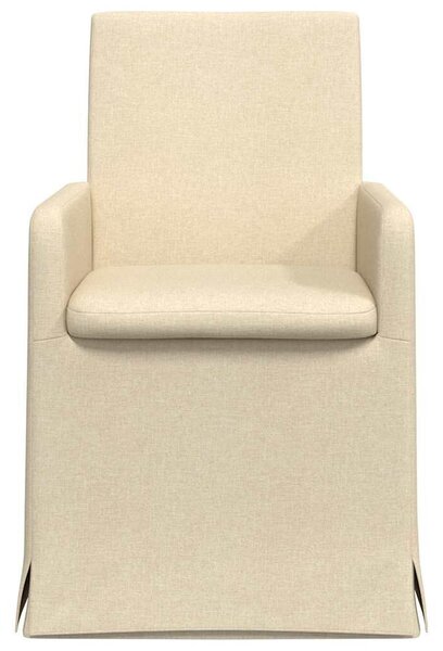 VidaXL Étkező Székek 2 pcs Krém 57 x 67 x 95 cm szövet