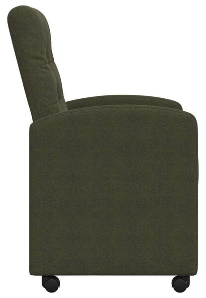 VidaXL Kerekes Étkező Székek 2 pcs Katonai zöld 57 x 67 x 98 cm