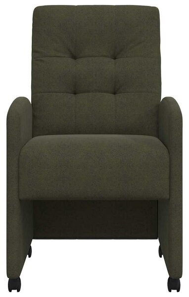 VidaXL Kerekes Étkező Székek 2 pcs Katonai zöld 57 x 67 x 98 cm