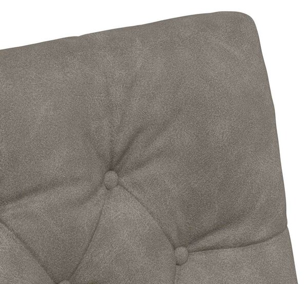 VidaXL Kerekes Étkező Székek 2 pcs Szürke 58 x 67 x 97 cm Műbőr