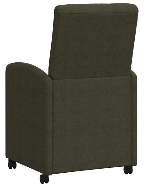VidaXL Kerekes Étkező Székek 2 pcs Katonai zöld 57 x 67 x 98 cm