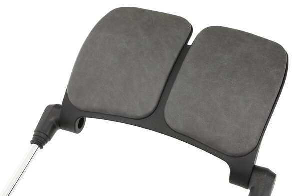 KONDELA Irodai szék, sötétszürke/fekete, teherbírás 150 kg, VILMER