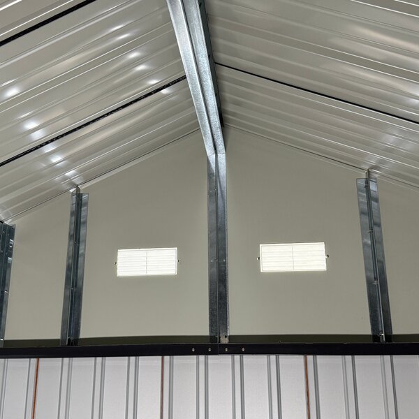 KONDELA Fém kerti szerszámtároló ház, antracit, 3,6x3,1x2,5 m, GABKO