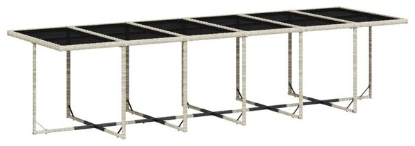 VidaXL Polyrattan Kerti Étkezőgarnitúra - 17 részes, Szürke