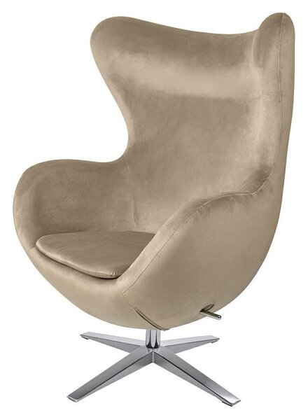 EGG WIDTH VELVET fotel khaki színű