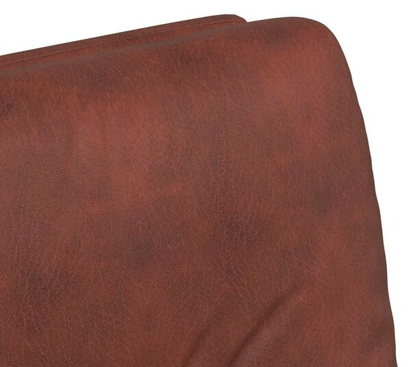 VidaXL Kerekes Étkező Székek 2 pcs Fényes barna 57 x 67 x 95 cm Műbőr