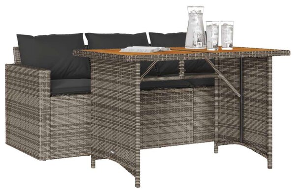 Polyrattan Kerti Étkezőgarnitúra - 2 Fő