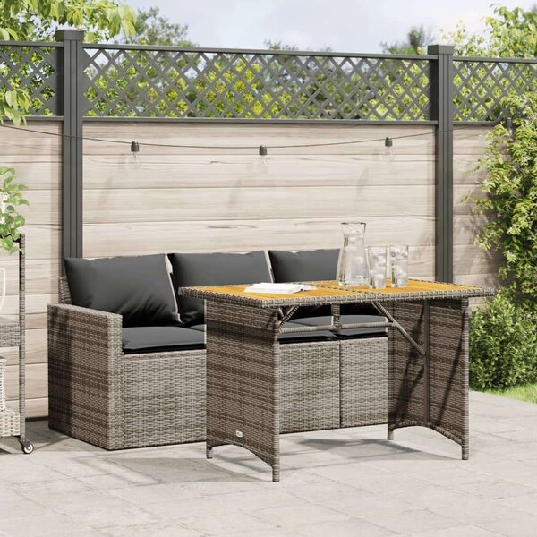 Polyrattan Kerti Étkezőgarnitúra - 2 Fő
