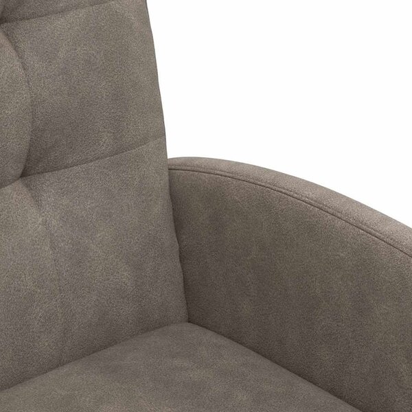 VidaXL Kerekes Étkező Székek 2 pcs Szürke 57 x 67 x 98 cm Műbőr