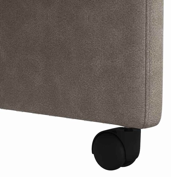 VidaXL Kerekes Étkező Székek 2 pcs Szürke 57 x 67 x 98 cm Műbőr