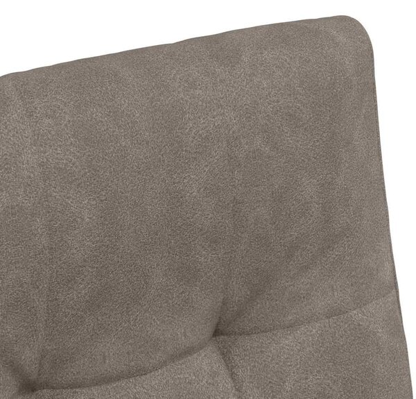 VidaXL Kerekes Étkező Székek 2 pcs Szürke 57 x 67 x 98 cm Műbőr