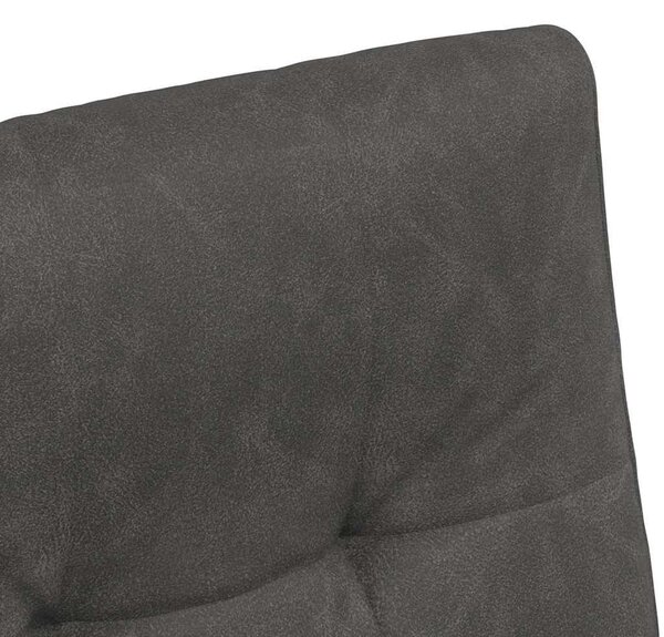 VidaXL Kerekes Étkező Székek 2 pcs Fekete 57 x 67 x 98 cm Műbőr
