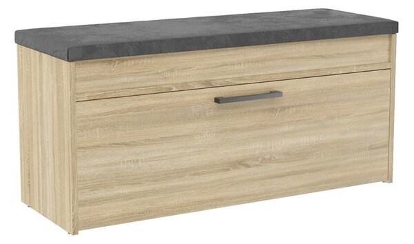 Aldabra Parma cipőtároló pad, 100x49x35 cm, sonoma