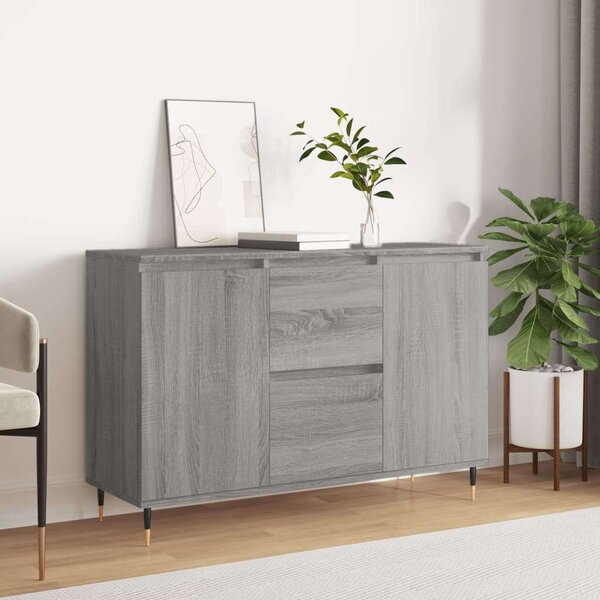 VidaXL szürke sonoma színű szerelt fa tálalószekrény 104 x 35 x 70 cm