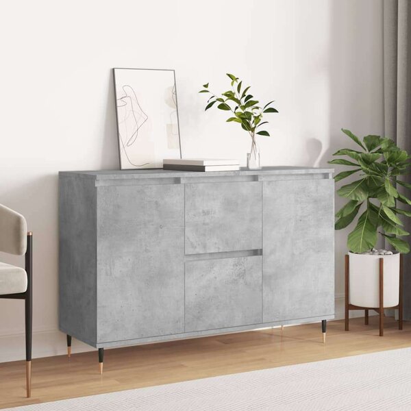 VidaXL betonszürke forgácslap tálalószekrény 104 x 35 x 70 cm