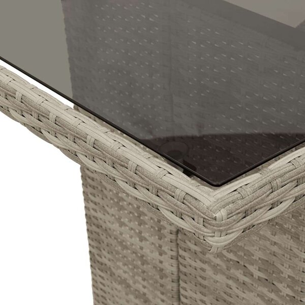 Vidaxl Polyrattan Kerti Étkezőgarnitúra - 7 részes