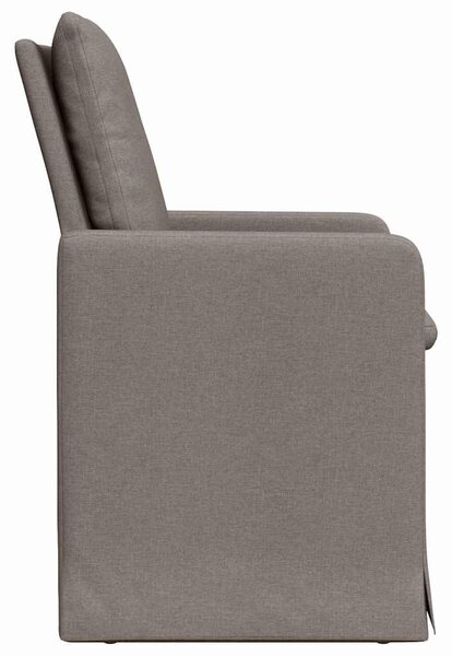 VidaXL Étkező Székek 2 pcs Tópszínű 57 x 67 x 98 cm szövet