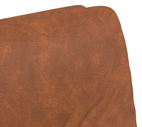 VidaXL Kerekes Étkező Székek 2 pcs Barna 57 x 67 x 95 cm Műbőr