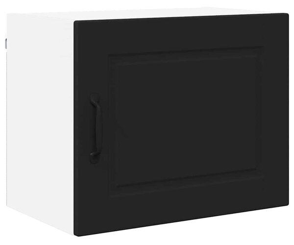 VidaXL Konyhaszekrény polcokkal 2 pcs Fekete 50 x 31 x 40 cm Faanyag