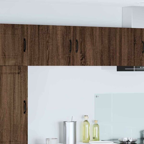 VidaXL Fali Szekrény PORTO 2 pcs Barna Tölgy 50 x 31 x 40 cm Faanyag
