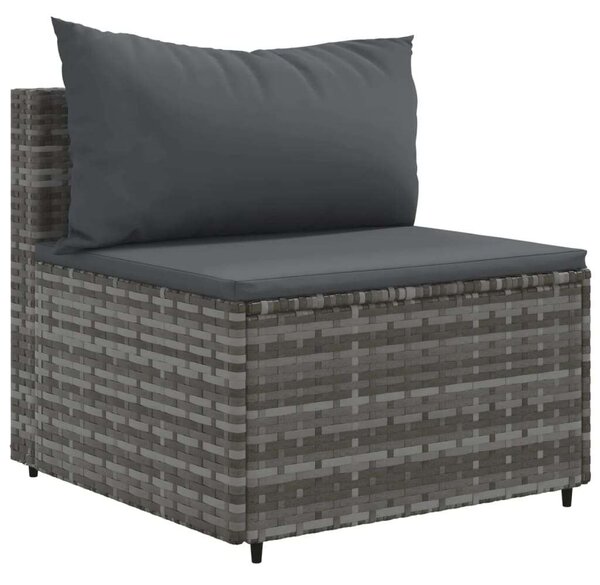 VidaXL Polyrattan Kerti Ülőgarnitúra - 4 részes - Szürke
