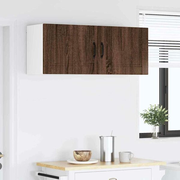 VidaXL Fali Szekrény PORTO 2 pcs Barna Tölgy 50 x 31 x 40 cm Faanyag