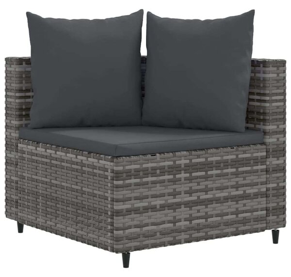 VidaXL Polyrattan Kerti Ülőgarnitúra - 4 részes - Szürke