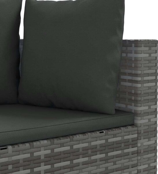 VidaXL Polyrattan Kerti Ülőgarnitúra - 4 részes - Szürke