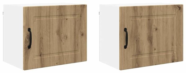 VidaXL Fali Szekrény PORTO 2 pcs Artisan tölgy 50 x 31 x 40 cm Faanyag