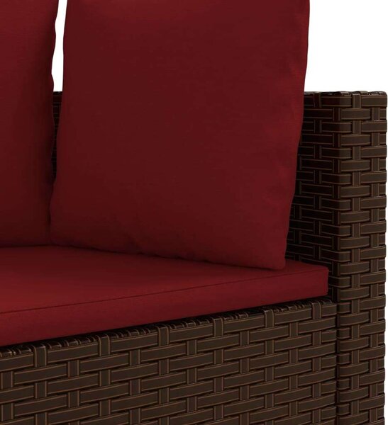 VidaXL Polyrattan Kerti Ülőgarnitúra - 4 részes, Barna