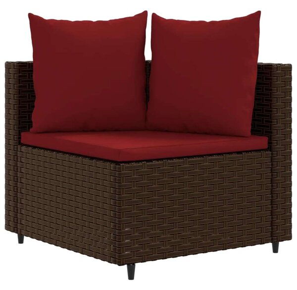 VidaXL Polyrattan Kerti Ülőgarnitúra - 9 részes, Barna