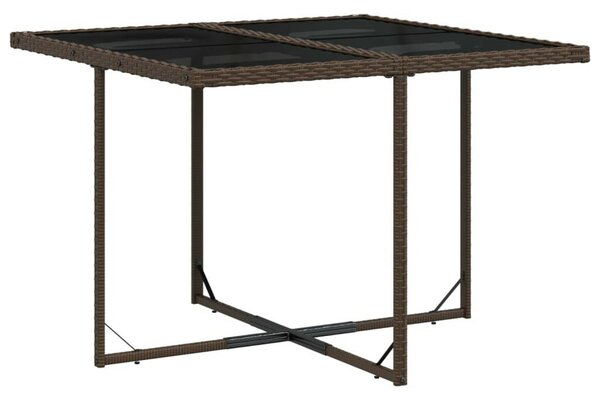 VidaXL Kerti Étkezőgarnitúra - Polyrattan - Barna - 9 részes