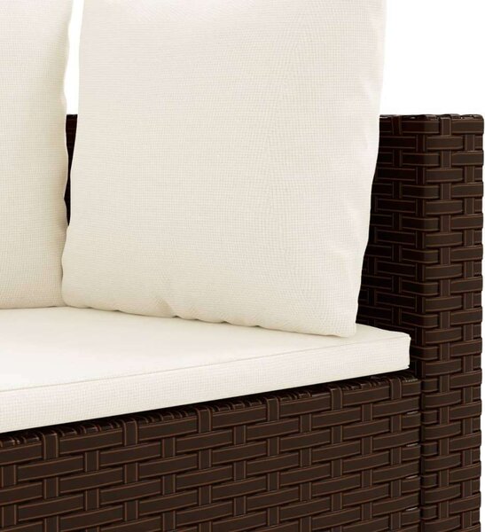 VidaXL 3 részes Polyrattan Kerti Ülőgarnitúra - Barna