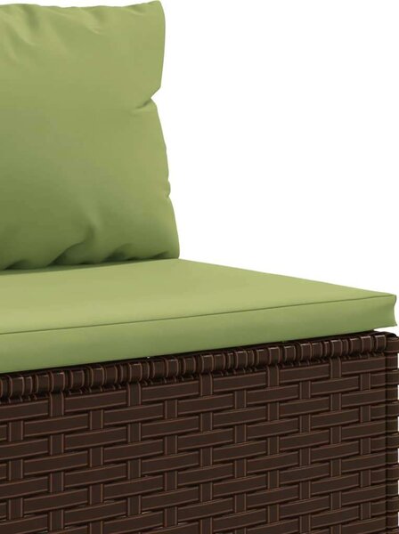 VidaXL Polyrattan Kerti Ülőgarnitúra - 3 részes - Barna