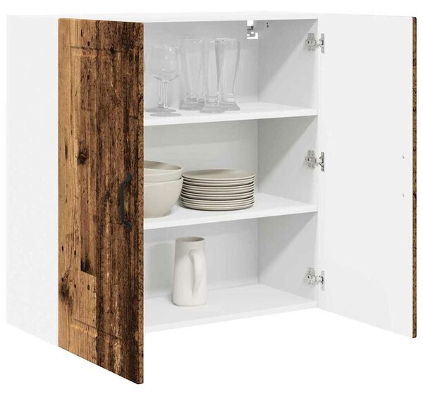 VidaXL Konyhaszekrény polcokkal Öreg fa 80 x 31 x 80 cm Faanyag