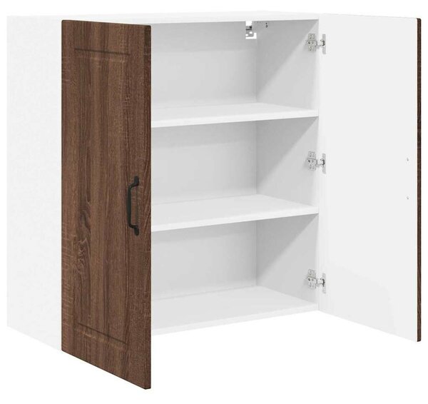 VidaXL Konyhaszekrény polcokkal Barna Tölgy 80 x 31 x 80 cm Faanyag